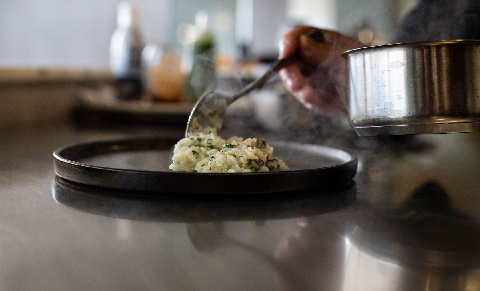 Branding on a plate